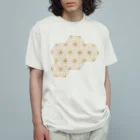 CHOTTOPOINTの組子　麻の葉 オーガニックコットンTシャツ