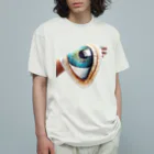 atelier POKKEの目とろ〜ん Organic Cotton T-Shirt