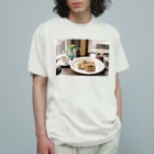 AYAMOの喫茶店のスパゲッティ オーガニックコットンTシャツ