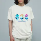 ひのいろ研究室　購買部の星屑のかき氷 オーガニックコットンTシャツ