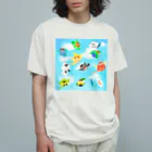 Lily bird（リリーバード）のいろいろ鳥さん 青空 Organic Cotton T-Shirt