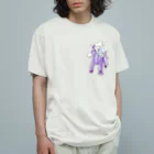 くまきちショップやさんのLet's go together オーガニックコットンTシャツ