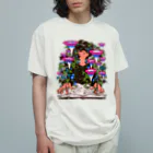 tomidoronのPop-up book『空想植物図鑑』 Organic Cotton T-Shirt