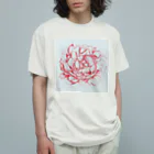 ピッチーの芍薬 peony Organic Cotton T-Shirt