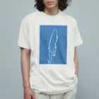 ごま猫の店のブルーなごま Organic Cotton T-Shirt