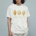 チョコ 部＠岩手のカカオポッド3種イラスト Organic Cotton T-Shirt