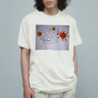 tomozou15の夏の月と太陽☀️ オーガニックコットンTシャツ