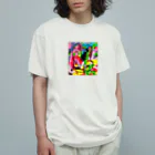 zombie6824のバきゅーんウサギ落書きバージョン Organic Cotton T-Shirt