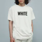 “SHOP”のwhite Tシャツ オーガニックコットンTシャツ