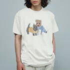 しゃろふいのしましましゃろふい Organic Cotton T-Shirt