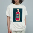 采-aya-のヒトヨタケワイン オーガニックコットンTシャツ