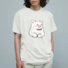 ふわにゃんshopのごきげんにゃんこ オーガニックコットンTシャツ