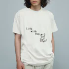 Delightのlife with dog Tシャツ オーガニックコットンTシャツ