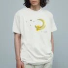 キツネイモリの人の月とキツネイモリ Organic Cotton T-Shirt