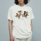 もじゃの踊れ踊れ！ オーガニックコットンTシャツ