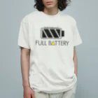 StudioチャカののFULL BATTERY オーガニックコットンTシャツ