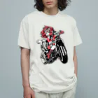 NFSN66 の飛行自転車 オーガニックコットンTシャツ