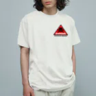 PB.DesignsのFRAGILE HEART -red- Organic Cotton T-Shirt