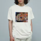 絵画を纏うのルドン flower clouds オーガニックコットンTシャツ