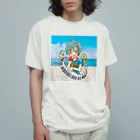 さくらんぼねこのスイカとピアノが大好きな少年 Organic Cotton T-Shirt