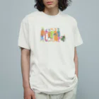 ムラカミ座公式グッズSHOPの「国民と七面鳥」ラッキー王 オーガニックコットンTシャツ