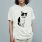 ニコニコさんのにらみネコTシャツ Organic Cotton T-Shirt