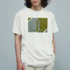 hsclip HIROのチェスQueen andレディ　ロゴ オーガニックコットンTシャツ