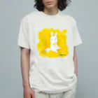 ツジイマコトのもちうま（白毛ちゃん） オーガニックコットンTシャツ