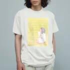 リトマスブルーム の読書少女（音楽） オーガニックコットンTシャツ