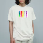 NINEの水彩 五色帯 Organic Cotton T-Shirt