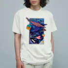 みなとまち層の文字なしver.マリアナ海溝の深海生物 Organic Cotton T-Shirt