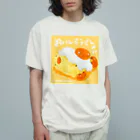 ぴょろりんちょ🐤のおいしそうなぴよと卵 オーガニックコットンTシャツ