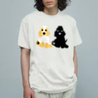 ごまいちのパピちーてー正面 オーガニックコットンTシャツ