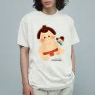 Illustrator イシグロフミカのおすもうさん Organic Cotton T-Shirt