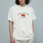 onigiri-dayoの🍅トマト栽培者🍅BACK PRINT オーガニックコットンTシャツ