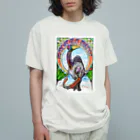 segasworksのデイノケイルス（ミュシャっぽい構図） Organic Cotton T-Shirt