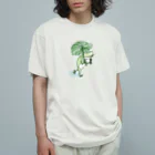 Poooompadoooourの宇田山茶舗(うたやまちゃほ) ごきげんカエル Organic Cotton T-Shirt
