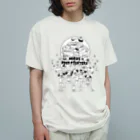 DoT529 ✴︎ドッティーゴーニーキューのNORA5 FOODFIGHTERS 薄色用 オーガニックコットンTシャツ