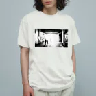 捨身部／Syasinbuのかつての高架下（モノクロ） オーガニックコットンTシャツ