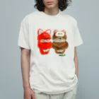 むにゅのフォッフォさんとたぬころ Organic Cotton T-Shirt