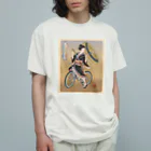 nidan-illustrationの"双輪車娘之圖會" 5-#1 オーガニックコットンTシャツ