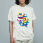 MessagEのレインボウ オーガニックコットンTシャツ