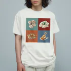 oilpastelhinaの中華料理 Organic Cotton T-Shirt