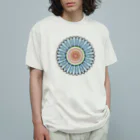 GRKSの青いひまわり Organic Cotton T-Shirt