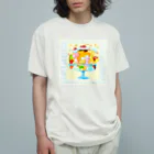 SATONOEのpoodle à la mode オーガニックコットンTシャツ