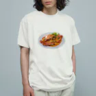 T-のプー・パッ・ポン・カレー オーガニックコットンTシャツ