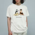 OOKIIINUの大きい犬たち オーガニックコットンTシャツ