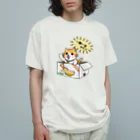 楽猫楽描しげ屋のダンボール（エビフライ） オーガニックコットンTシャツ