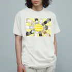 M&Bworksたかむらすずなのフェレット宣言！ 横デザイン(イエロー) Organic Cotton T-Shirt