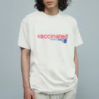 ダチョウ工房のvaccinated-ワクチン接種済 オーガニックコットンTシャツ